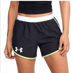 Ladies shorts size XL green , black and white